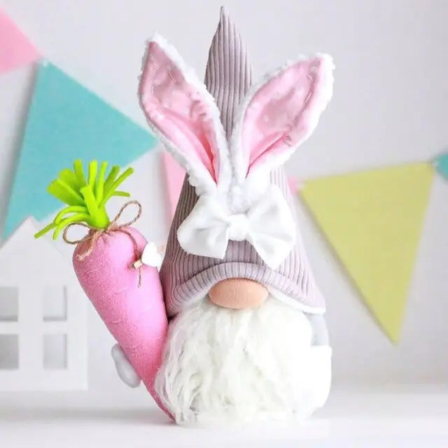 Easter Faceless Bunny Doll Decoration