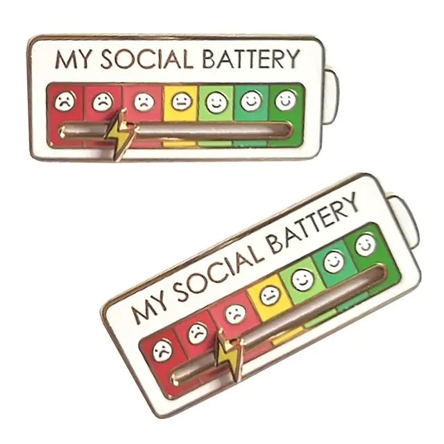 “My Social Battery” Creative Pin