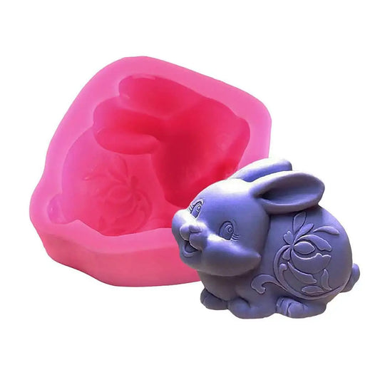 Easter Bunny Rabbit Pink Mold