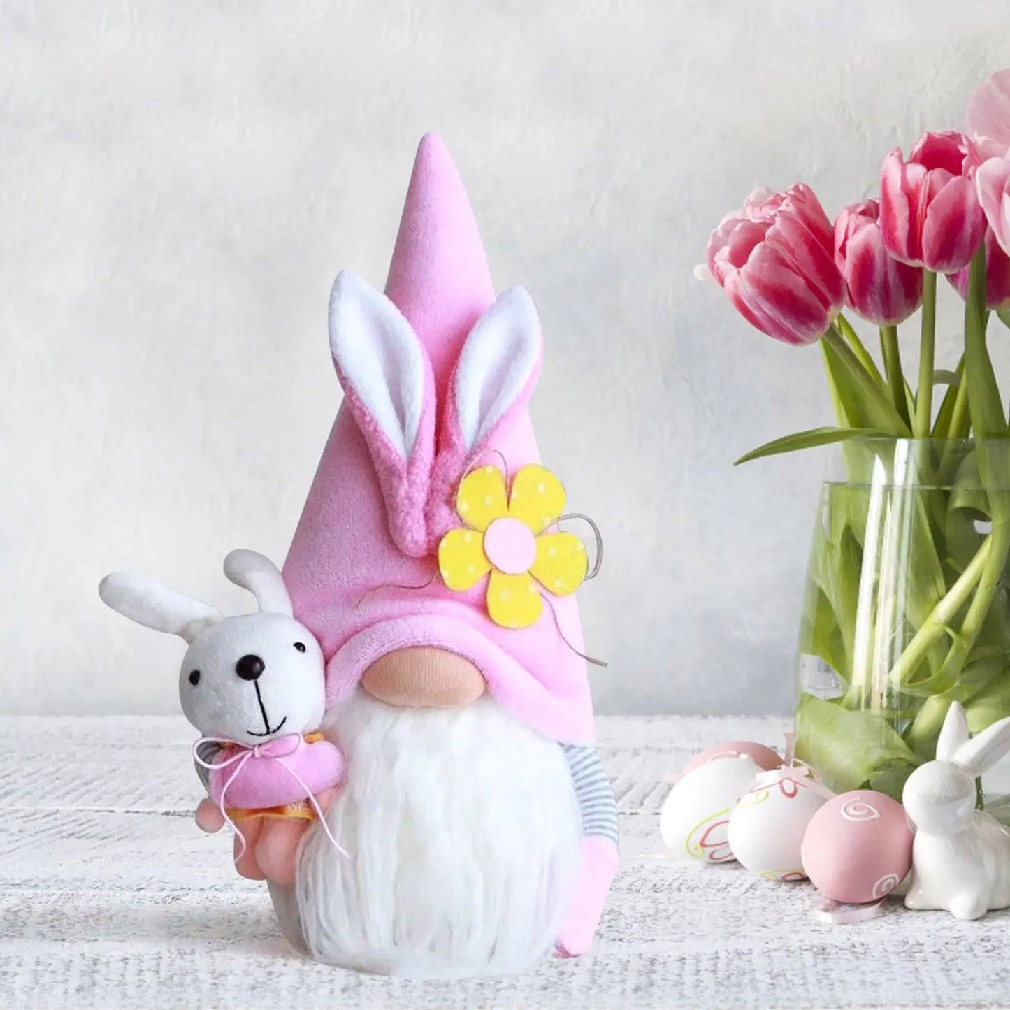 Easter Faceless Bunny Doll Decoration