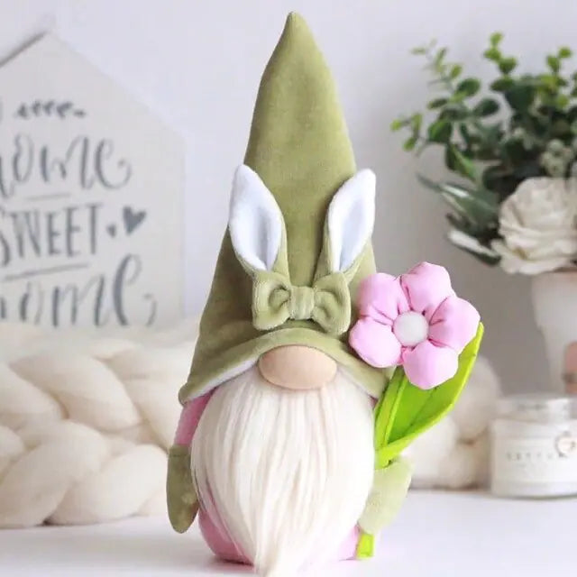 Easter Faceless Bunny Doll Decoration