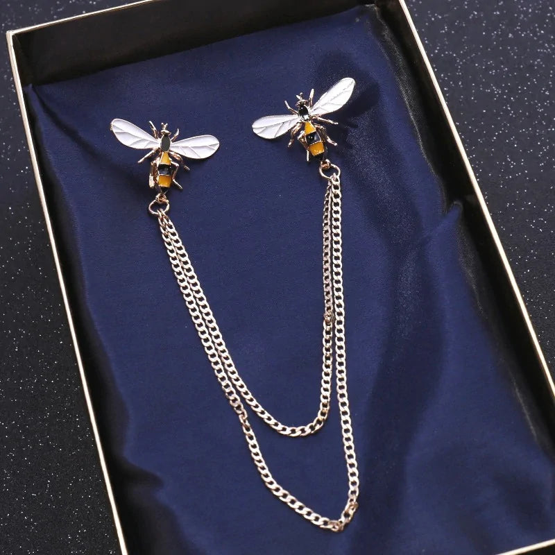 Bee Collar Pin Brooch