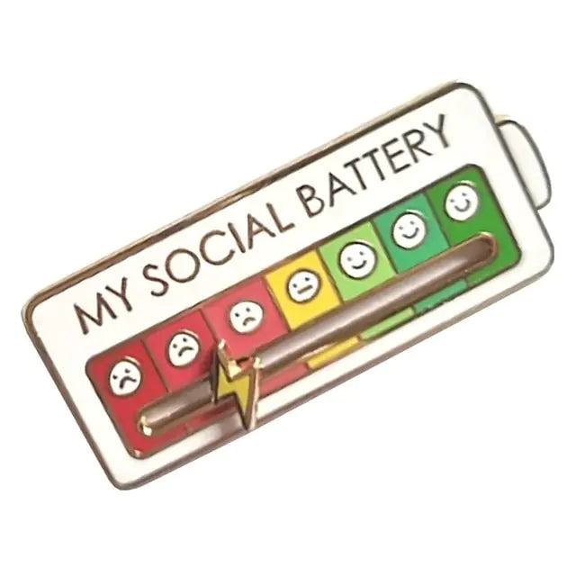 “My Social Battery” Creative Pin