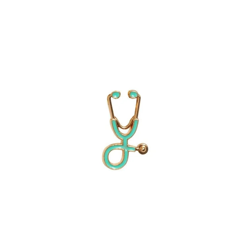 Colorful Doctor Nurse Stethoscope Pin