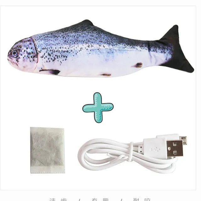 Interactive Electric Floppy Fish Cat Toy