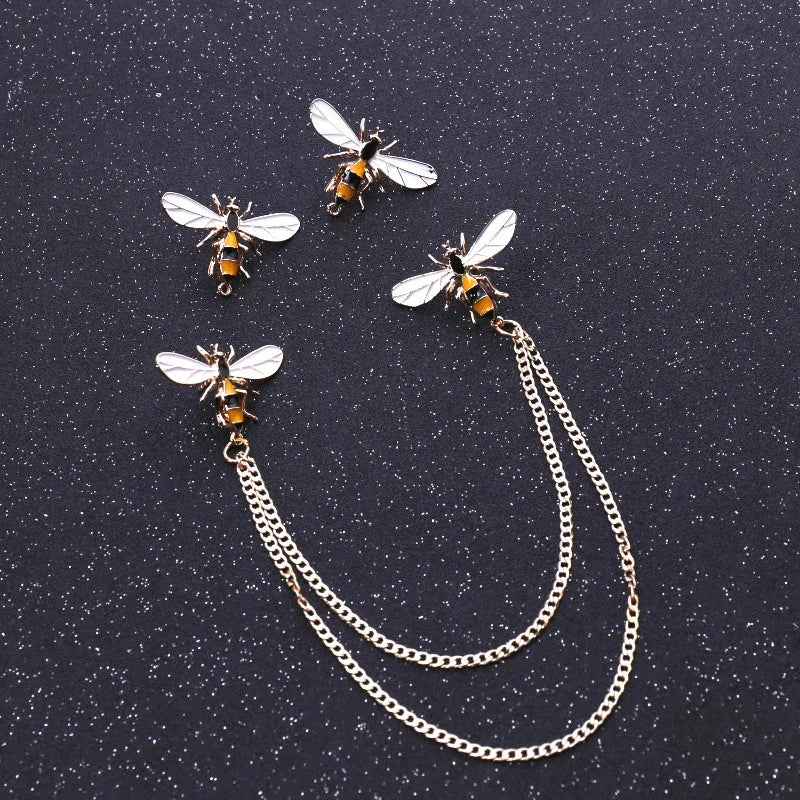 Bee Collar Pin Brooch