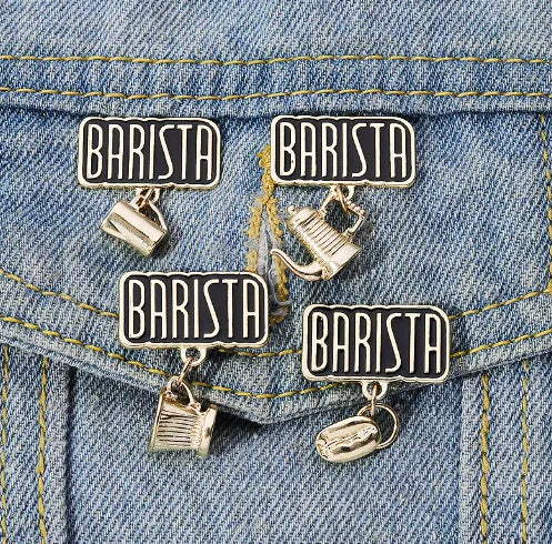 Barista Enamel Pin