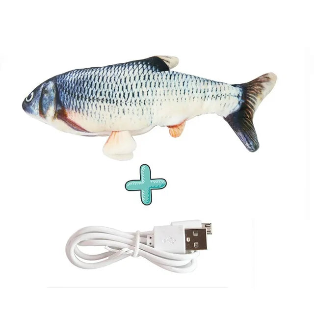 Interactive Electric Floppy Fish Cat Toy