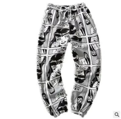 Unisex Comic Graffiti Joggers