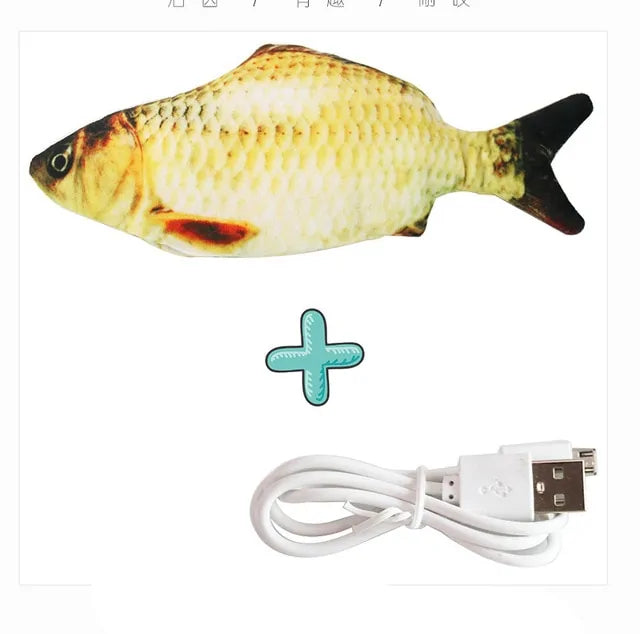 Interactive Electric Floppy Fish Cat Toy