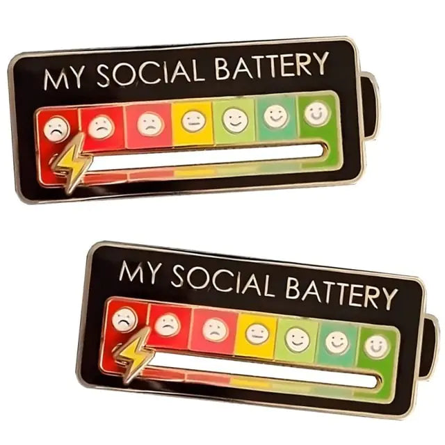 “My Social Battery” Creative Pin