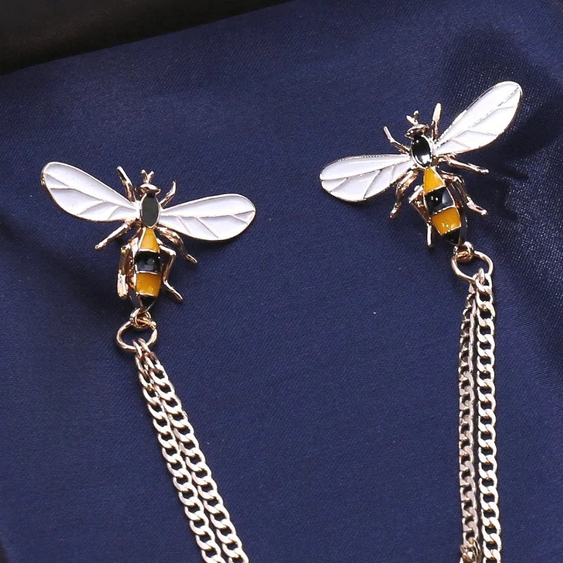 Bee Collar Pin Brooch