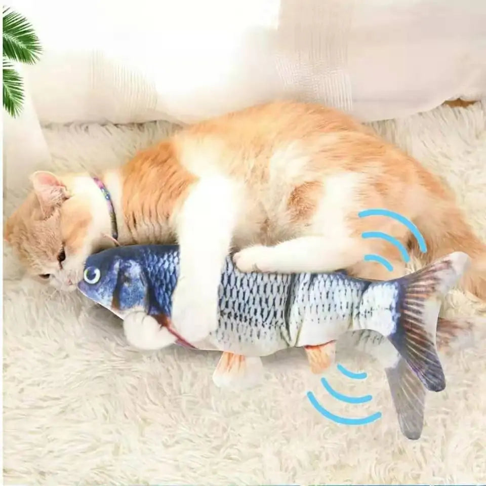 Interactive Electric Floppy Fish Cat Toy