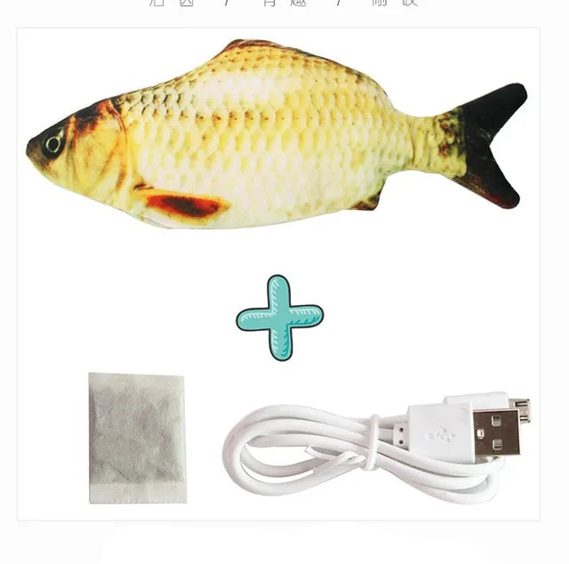 Interactive Electric Floppy Fish Cat Toy