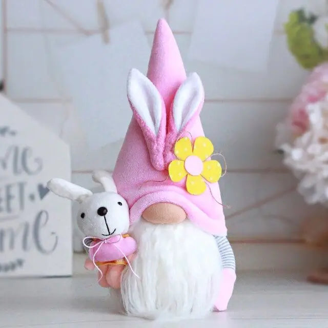 Easter Faceless Bunny Doll Decoration