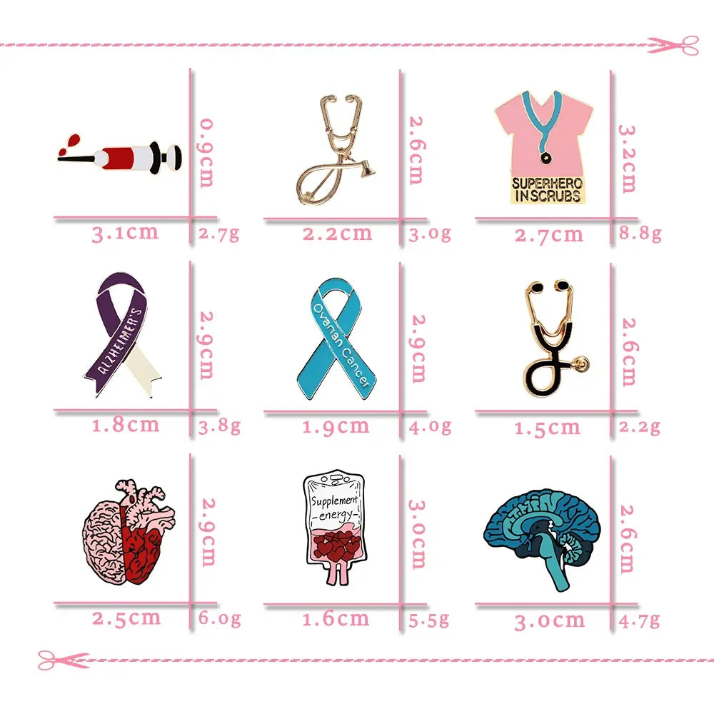 Creative Medical Theme Enamel Pin