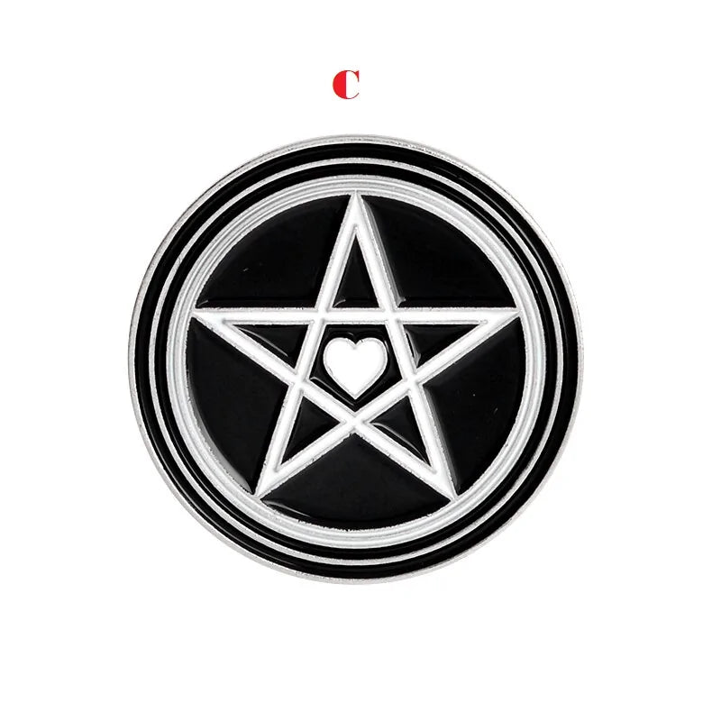 Witch Pentagram Pin