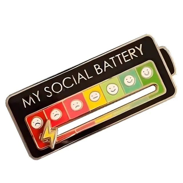 “My Social Battery” Creative Pin