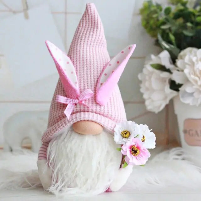 Easter Faceless Bunny Doll Decoration