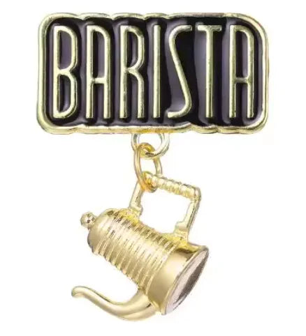 Barista Enamel Pin