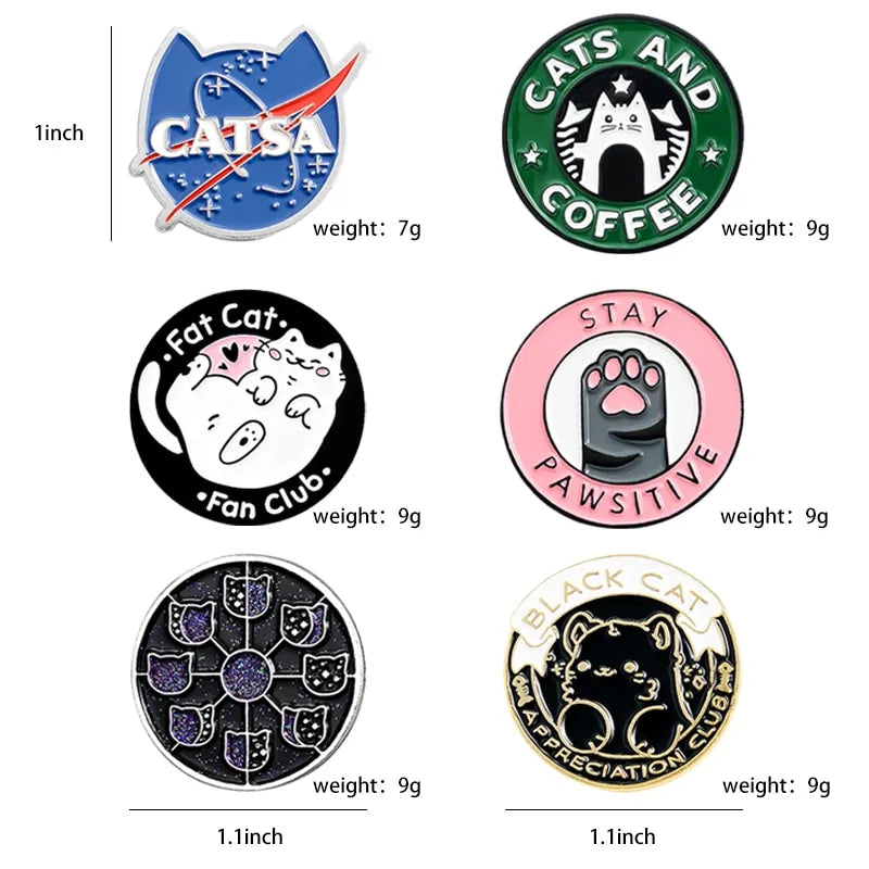 Cats Club Cat Pin