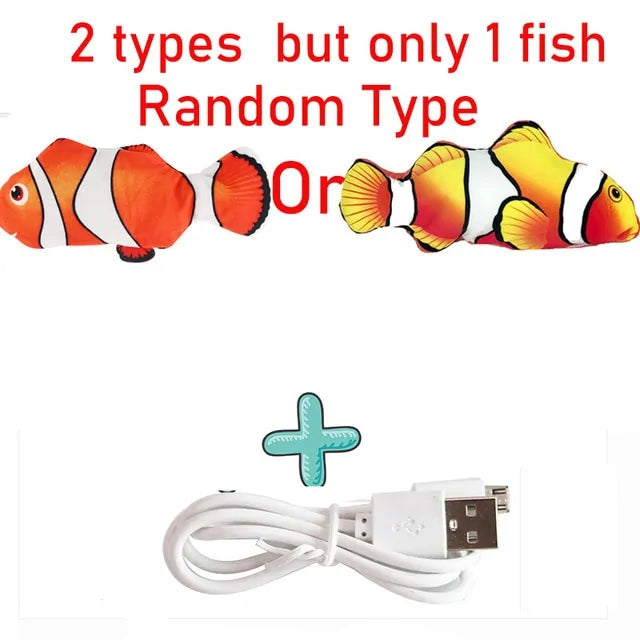 Interactive Electric Floppy Fish Cat Toy